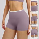 Short de yoga à taille haute et à séchage rapide Sports Running Fitness Sports Shorts – Image 4