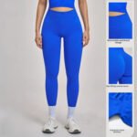Processed and Customized Peach Hip Seamless Tummy Control Tight Yoga Pants for Outer Wear Running Sports Quick-Drying Fitness Pants – Image 4