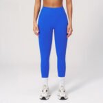 Pantalon de yoga transfrontalier sans couture à la hanche en forme de V, moulant et amincissant, pour le sport de course à pied et le fitness à séchage rapide. – Image 3