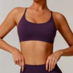 Soutien-gorge de yoga sans couture à séchage rapide Vêtements de sport, de course à pied et de fitness Vêtements de yoga avec bretelles dans le dos – Image 3