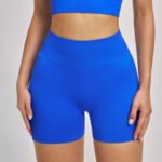 Processing Custom Seamless High Waist Yoga Shorts Summer Tight Hip-lifting Sports Running Quick-drying Fitness Pants – Image 3