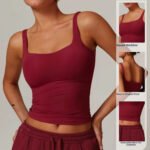 Europe et Amérique Gilet de yoga moulant à séchage rapide Vêtements de fitness All-match Running Beauty Back Sports Underwear – Image 4