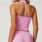 Processed and Customized Brushed Yoga V-Shaped Tight-Fitting Beautiful Back Sports Bra Running Exercise Fitness Vest – Image 3