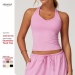 Processed and Customized Brushed Yoga V-Shaped Tight-Fitting Beautiful Back Sports Bra Running Exercise Fitness Vest – Image 2