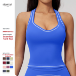 Color-Block Cross-Border Yoga Vest with Ribbed Back, Comfortable Sports Vest for Running and Fitness – Image 2