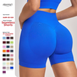Processing Custom Seamless High Waist Yoga Shorts Summer Tight Hip-lifting Sports Running Quick-drying Fitness Pants – Image 2