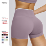 Short de yoga à taille haute et à séchage rapide Sports Running Fitness Sports Shorts – Image 2