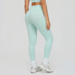 Pantalon de yoga transfrontalier sans couture à la hanche en forme de V, moulant et amincissant, pour le sport de course à pied et le fitness à séchage rapide.