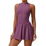 Cloud Sense Fake Two-piece Vertical Collar dress Outdoor Running Anti-running Light Base A- line Skirt Tennis Skirt – Image 6