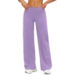 Calças largas de lã escovada para mulher com cintura dobrável - Joggers adelgaçantes para corrida e desportos ao ar livre - Image 6