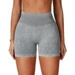 Calções de ioga sem costuras de cintura alta Calções para a anca Calças de ioga justas para desporto de corrida e fitness para mulher - Image 6