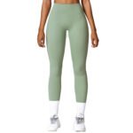 Hochtaillierte Butt-Lifting gebürstete Yogahose für Frauen Laufen Schnell trocknende Fitnesshose für den Außenbereich Abnehmender Look Enge Sporthosen – Bild 6