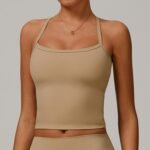 winter brushed back yoga vest quick-drying fitness top outer wear running sports vest female - Image 2