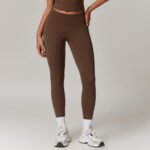 High-Waisted Butt-Lifting Brushed Yoga Pants for Women Running Quick-Drying Fitness Pants for Outer Wear Slimming Look Tight Sports Pants - Image 4