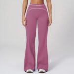 Autumn and Winter Brushed Wide-Leg Pants High-Waist Contrasting Color Loose Casual Pants Outdoor Sports Running Fitness Wear - 画像 (2)