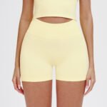 Processing Custom Seamless High Waist Yoga Shorts Summer Tight Hip-lifting Sports Running Quick-drying Fitness Pants - 画像 (2)