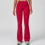 Cross-border Sanding High Waist Yoga Trousers Tight Wide Leg Bell Pants Running Sports Fitness Micro-pants - Image 2