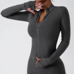 Zipper Tight Running Sports Top Breathable Naked Fitness Jacket Training Quick-drying Long-sleeved Yoga Clothing Women's - Image 5