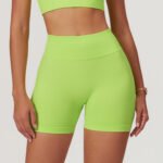 Processing Custom Seamless High Waist Yoga Shorts Summer Tight Hip-lifting Sports Running Quick-drying Fitness Pants - 画像 (3)
