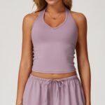 Processed and Customized Brushed Yoga Vest V-Shaped Tight-Fitting Beautiful Back Sports Bra Running Exercise Fitness Vest - Image 3