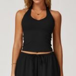 Processed and Customized Brushed Yoga Vest V-Shaped Tight-Fitting Beautiful Back Sports Bra Running Exercise Fitness Vest